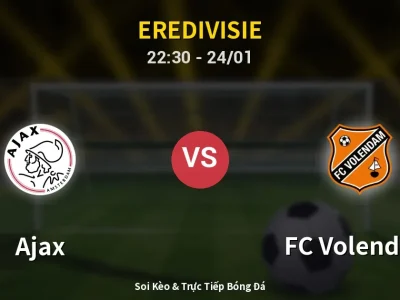Soi Kèo Ajax vs FC Volendam – 22:30 24/01 | Nhận Định, Dự Đoán Tỷ Số