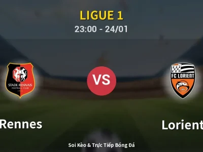 Soi Kèo Rennes vs Lorient – 23:00 24/01 | Nhận Định, Dự Đoán Tỷ Số