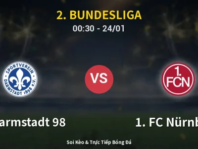 Kết Quả: SV Darmstadt 98 2-0 1. FC Nürnberg – Highlight & Bàn Thắng | 2. Bundesliga