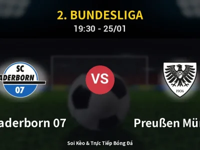Kết Quả: SC Paderborn 07 2-1 Preußen Münster – Highlight & Bàn Thắng | 2. Bundesliga