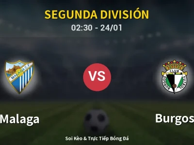 Kết Quả: Malaga 3-0 Burgos – Highlight & Bàn Thắng | Segunda División
