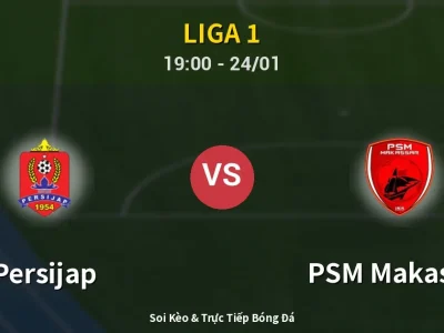 🔴 Trực Tiếp: Persijap 0-0 PSM Makassar – Link Xem Liga 1 (Full HD)