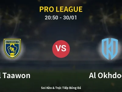 🔴 Trực Tiếp: Al Taawon 0-0 Al Okhdood – Link Xem Pro League (Full HD)
