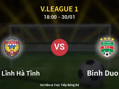 Kết Quả: Hồng Lĩnh Hà Tĩnh 0-0 Binh Duong – Highlight & Bàn Thắng | V.League 1