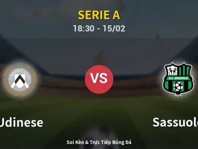 Kết Quả: Udinese 1-2 Sassuolo – Highlight & Bàn Thắng | Serie A