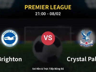 🔴 Trực Tiếp: Brighton 0-0 Crystal Palace – Link Xem Premier League (Full HD)