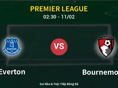 Kết Quả: Everton 1-2 Bournemouth – Highlight & Bàn Thắng | Premier League
