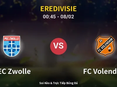 Kết Quả: PEC Zwolle 1-2 FC Volendam – Highlight & Bàn Thắng | Eredivisie