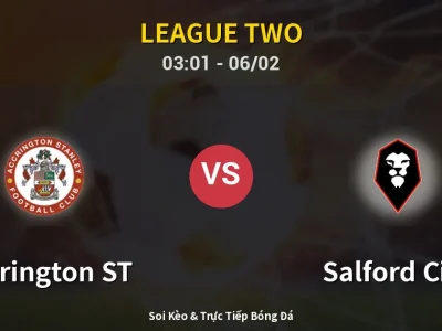 Kết Quả: Accrington ST 1-0 Salford City – Highlight & Bàn Thắng | League Two