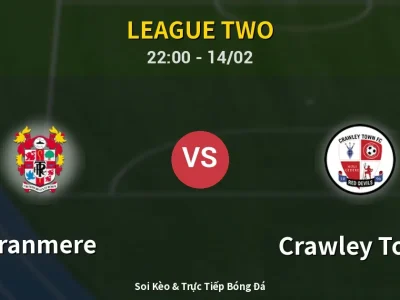 Soi Kèo Tranmere vs Crawley Town – 22:00 14/02 | Nhận Định, Dự Đoán Tỷ Số