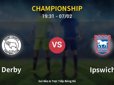 🔴 Trực Tiếp: Derby 1-1 Ipswich – Link Xem Championship (Full HD)