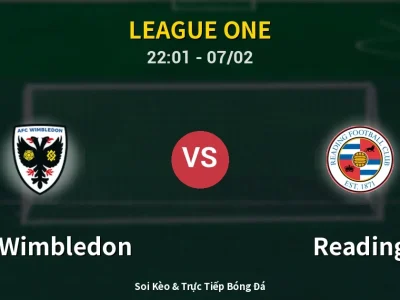 Soi Kèo AFC Wimbledon vs Reading – 22:01 07/02 | Nhận Định, Dự Đoán Tỷ Số
