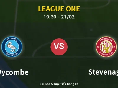 Kết Quả: Wycombe 3-1 Stevenage – Highlight & Bàn Thắng | League One