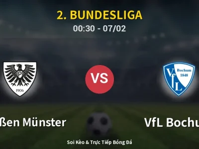 Kết Quả: Preußen Münster 1-1 VfL Bochum – Highlight & Bàn Thắng | 2. Bundesliga