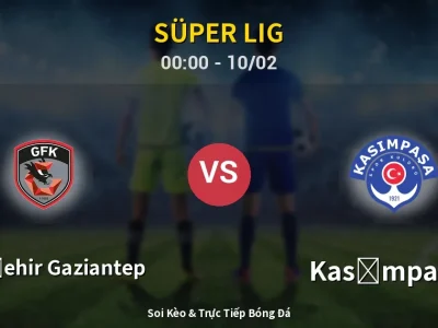 Kết Quả: Gazişehir Gaziantep 2-1 Kasımpaşa – Highlight & Bàn Thắng | Süper Lig