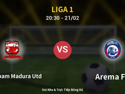 🔴 Trực Tiếp: Persepam Madura Utd 2-2 Arema FC – Link Xem Liga 1 (Full HD)