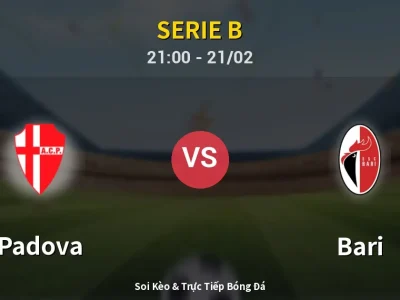 🔴 Trực Tiếp: Padova 1-1 Bari – Link Xem Serie B (Full HD)