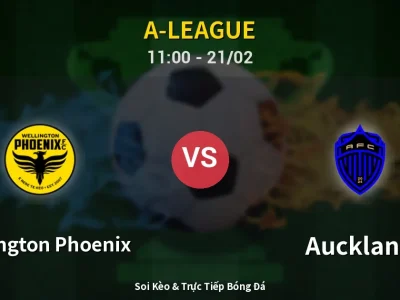 Kết Quả: Wellington Phoenix 0-5 Auckland – Highlight & Bàn Thắng | A-League
