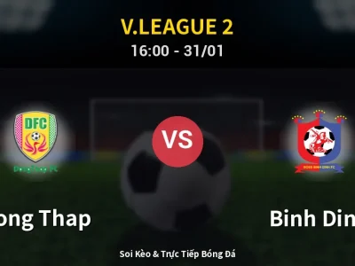 Kết Quả: Dong Thap 1-1 Binh Dinh – Highlight & Bàn Thắng | V.League 2