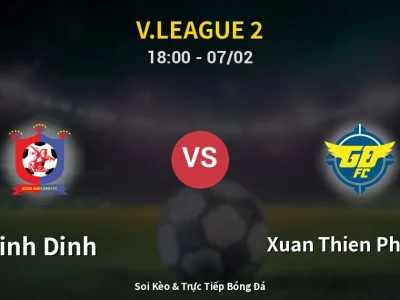 Kết Quả: Binh Dinh 2-0 Xuan Thien Phu Tho – Highlight & Bàn Thắng | V.League 2