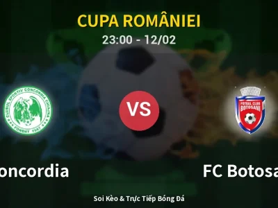 Soi Kèo Concordia vs FC Botosani – 23:00 12/02 | Nhận Định, Dự Đoán Tỷ Số