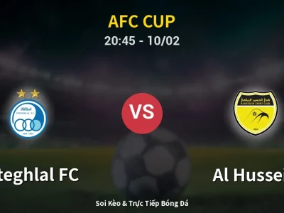 🔴 Trực Tiếp: Esteghlal FC 0-0 Al Hussein – Link Xem AFC Cup (Full HD)