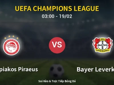 Kết Quả: Olympiakos Piraeus 0-2 Bayer Leverkusen – Highlight & Bàn Thắng | UEFA Champions League