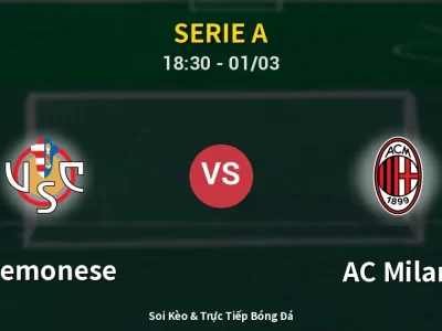 Kết Quả: Cremonese 0-2 AC Milan – Highlight & Bàn Thắng | Serie A