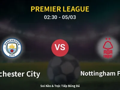 Kết Quả: Manchester City 2-2 Nottingham Forest – Highlight & Bàn Thắng | Premier League