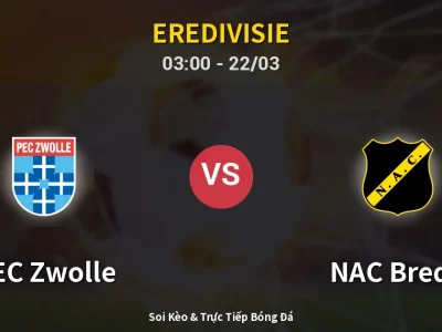 Kết Quả: PEC Zwolle 2-1 NAC Breda – Highlight & Bàn Thắng | Eredivisie