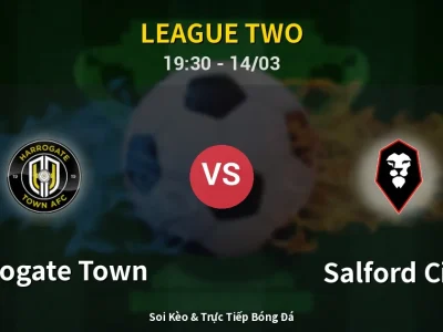 Soi Kèo Harrogate Town vs Salford City – 19:30 14/03 | Nhận Định, Dự Đoán Tỷ Số