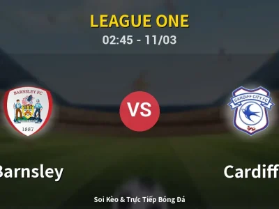 Kết Quả: Barnsley 1-1 Cardiff – Highlight & Bàn Thắng | League One