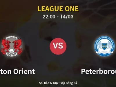 🔴 Trực Tiếp: Leyton Orient 0-0 Peterborough – Link Xem League One (Full HD)