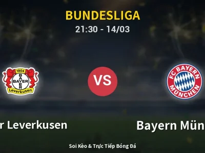 🔴 Trực Tiếp: Bayer Leverkusen 1-0 Bayern München – Link Xem Bundesliga (Full HD)