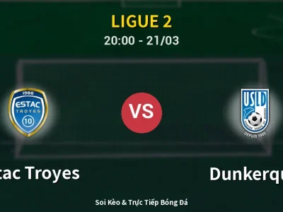 Soi Kèo Estac Troyes vs Dunkerque – 20:00 21/03 | Nhận Định, Dự Đoán Tỷ Số
