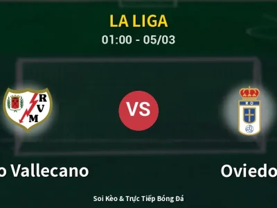 Kết Quả: Rayo Vallecano 3-0 Oviedo – Highlight & Bàn Thắng | La Liga