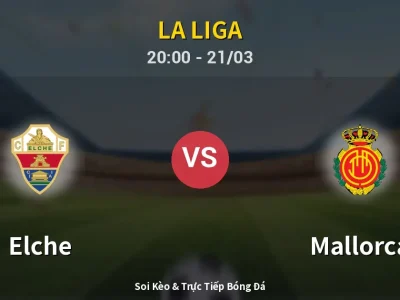 🔴 Trực Tiếp: Elche 0-0 Mallorca – Link Xem La Liga (Full HD)