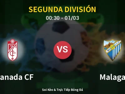 Kết Quả: Granada CF 0-1 Malaga – Highlight & Bàn Thắng | Segunda División