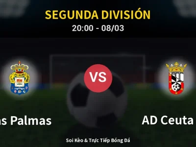 🔴 Trực Tiếp: Las Palmas 1-0 AD Ceuta FC – Link Xem Segunda División (Full HD)