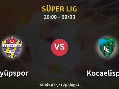 Kết Quả: Eyüpspor 0-1 Kocaelispor – Highlight & Bàn Thắng | Süper Lig