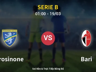 🔴 Trực Tiếp: Frosinone 2-1 Bari – Link Xem Serie B (Full HD)