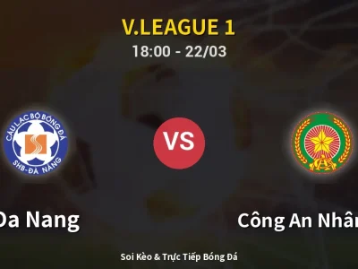 Kết Quả: Da Nang 0-1 Công An Nhân Dân – Highlight & Bàn Thắng | V.League 1