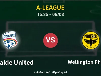 Kết Quả: Adelaide United 1-1 Wellington Phoenix – Highlight & Bàn Thắng | A-League