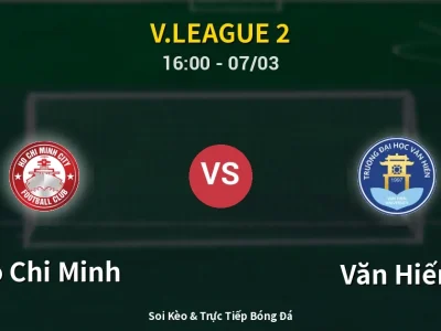 Kết Quả: Ho Chi Minh 0-0 Văn Hiến – Highlight & Bàn Thắng | V.League 2