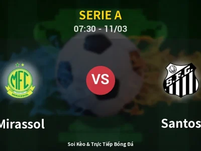 Kết Quả: Mirassol 2-2 Santos – Highlight & Bàn Thắng | Serie A