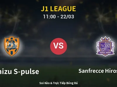 Kết Quả: Shimizu S-pulse 3-1 Sanfrecce Hiroshima – Highlight & Bàn Thắng | J1 League