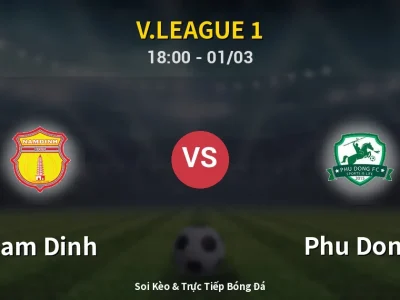 Kết Quả: Nam Dinh 3-2 Phu Dong – Highlight & Bàn Thắng | V.League 1