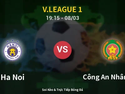 🔴 Trực Tiếp: Ha Noi 2-0 Công An Nhân Dân – Link Xem V.League 1 (Full HD)