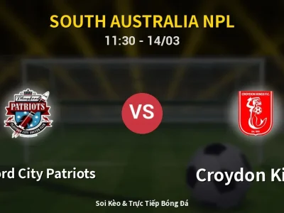 Kết Quả: Playford City Patriots 2-0 Croydon Kings – Highlight & Bàn Thắng | South Australia NPL