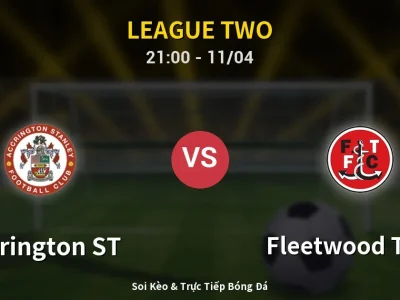 Soi Kèo Accrington ST vs Fleetwood Town – 21:00 11/04 | Nhận Định, Dự Đoán Tỷ Số